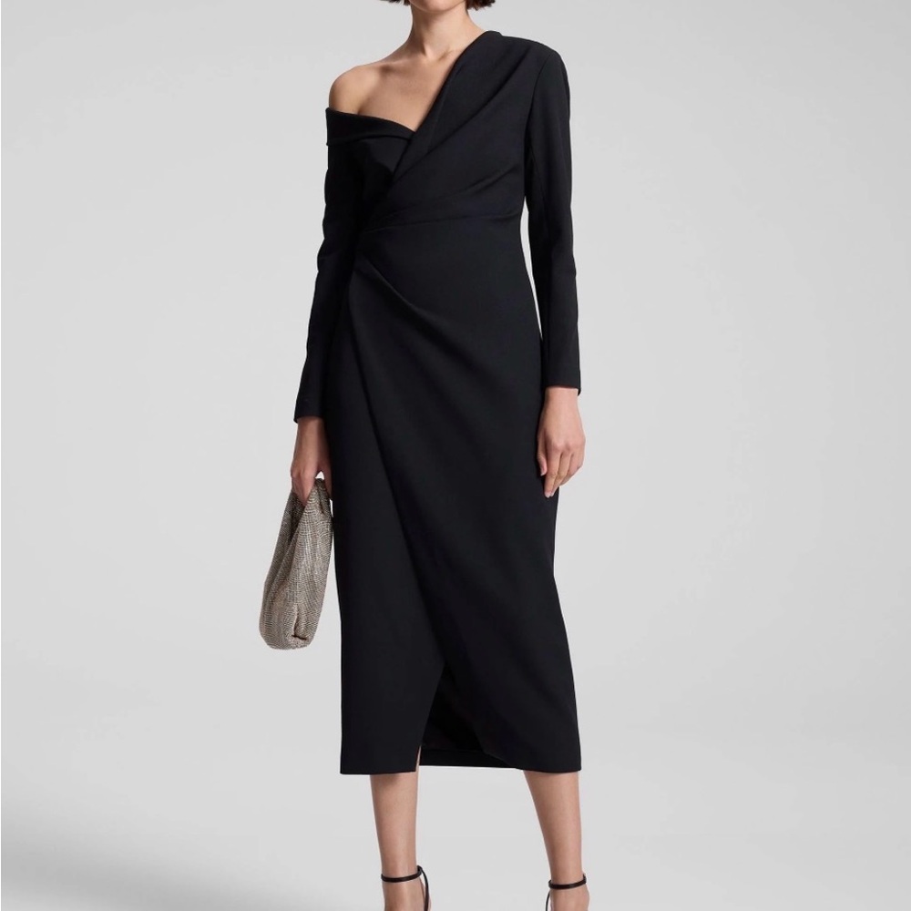 A.L.C. Black Asymmetrical Dress